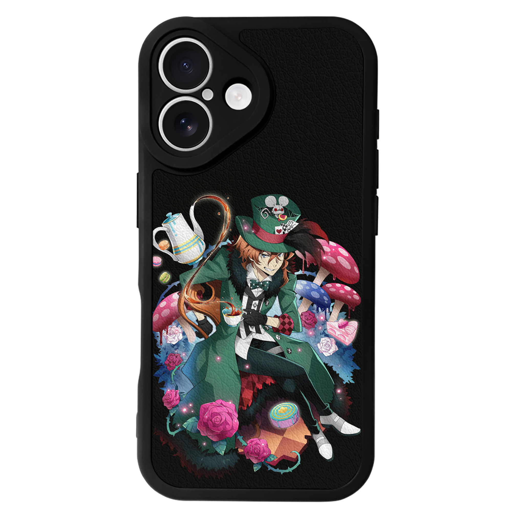 （画像用） 文豪ストレイドッグス Bungo Stray Dogs 【iPhone 16シリーズ対応】シリコンスマホケース（レザー調） 材質：シリコン